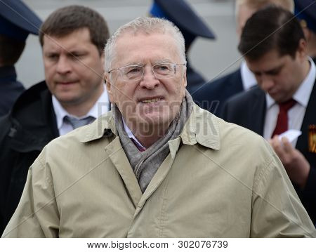 Moscow, Russia - May 9, 2019: Leader Of The Liberal Democratic Party Of Russia Vladimir Zhirinovsky 