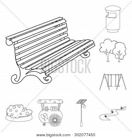 Isolated Object Of Landscape And Nature Symbol. Set Of Landscape And City Stock Vector Illustration.