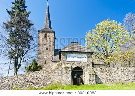 romanesque church in Swierzawa, Silesia, Poland