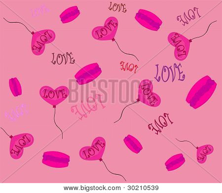 Vector de fondo de día de San Valentín de corazón