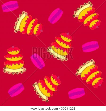 vector de fondo dulce