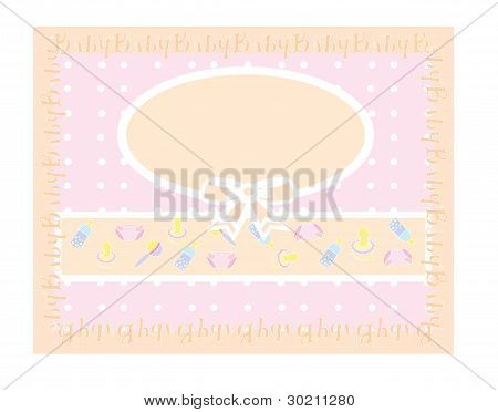 Ilustración de vector de fondo de bebé