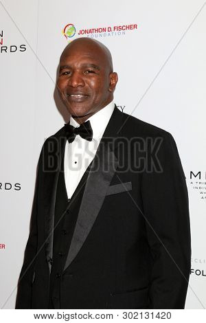 LOS ANGELES - MAY 19:  Evander Holyfield at the American Icon Awards at the Beverly Wilshire Hotel on May 19, 2019 in Beverly Hills, CA