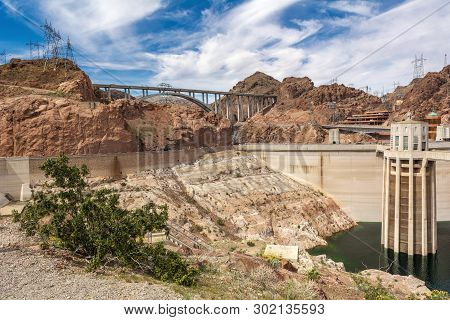 Hoover Dam And Mike O'callaghan - Pat Tillman Memorial Bridge Between Arizona And Nevada, Usa