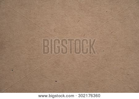 Abstract Brown Recycled Paper Texture Background Or Backdrop. Empty Old Cardboard Or Recycling Paper