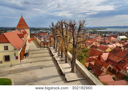 Ptuj , Slovenia - October 27, 2018: View Of Ptuj Castle Or Ptujski Grad
