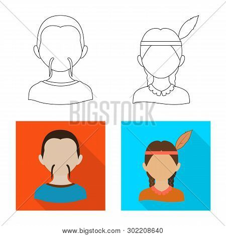 Isolated Object Of Imitator And Resident Sign. Set Of Imitator And Culture Stock Vector Illustration