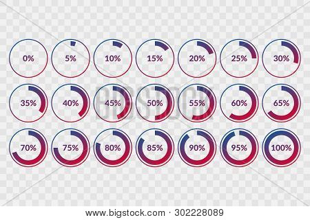 0 5 10 15 20 25 30 35 40 45 50 55 60 65 70 75 80 85 90 95 100 Percent Pie Chart Symbols On Transpare