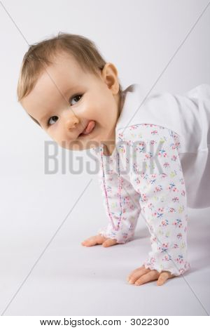 Jeden-letnia dziewczynka.