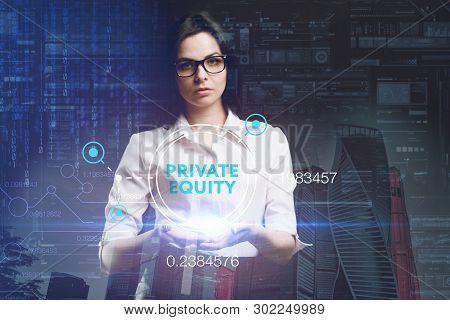 The Concept Of Business, Technology, The Internet And The Network. A Young Entrepreneur Working On A
