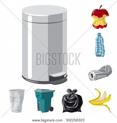 Vector Illustration Of Environment  And Waste Icon. Collection Of Environment  And Ecology Vector Ic