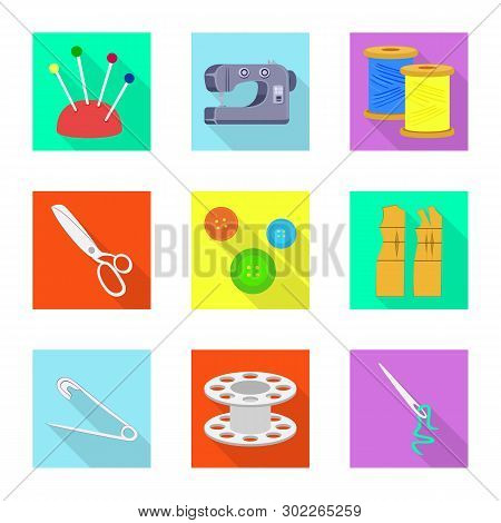 Vector Illustration Of Craft And Handcraft Symbol. Collection Of Craft And Industry Vector Icon For 