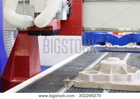 Cnc Milling Machine. Machine For High-quality Milling And Engraving Surfaces Of Parts. Milling And E