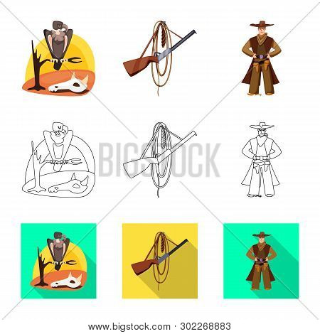 Vector Design Of Texas And History Icon. Collection Of Texas And Culture Stock Vector Illustration.