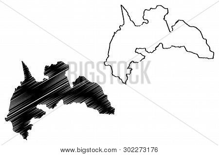 Brong-ahafo Region (administrative Divisions Of Ghana, Republic Of Ghana) Map Vector Illustration, S