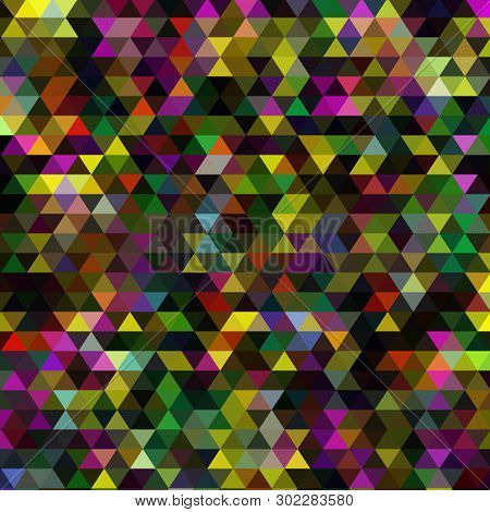 Colored Triangular Background. Abstract Vector Illustration.