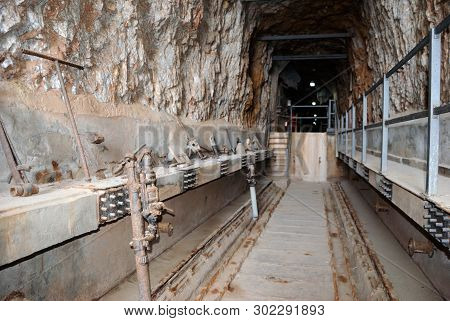 Abandoned Mine Of Porto Flavia, In Masua