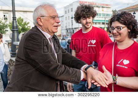 Caceres, Extremadura, Spain - May 20, 2019: Josep Borrel, Candidate For The Psoe In The European Ele