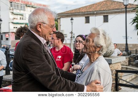 Caceres, Extremadura, Spain - May 20, 2019: Josep Borrel, Candidate For The Psoe In The European Ele