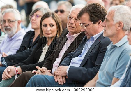 Caceres, Extremadura, Spain - May 20, 2019: Josep Borrel, Candidate For The Psoe In The European Ele