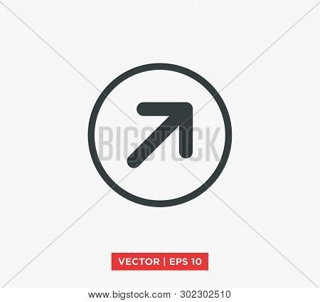 Arrow Point Mark Icon Vector Illustration