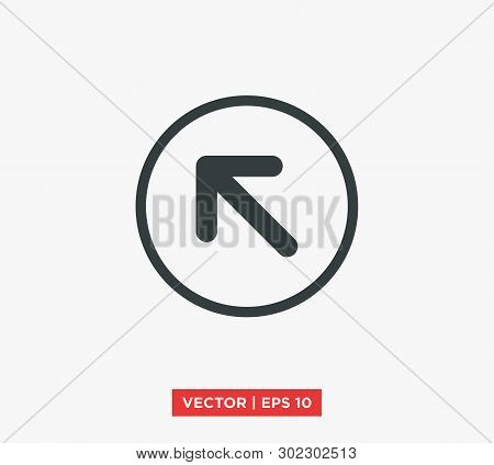 Arrow Point Mark Icon Vector Illustration