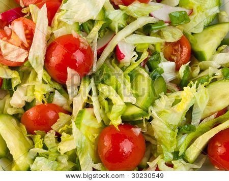 Salata yakın çekim