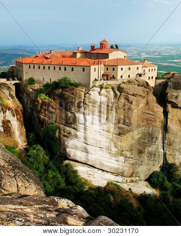 Svatý klášter svatého Štěpána, Meteora, byl postaven v 16. století a zdobené v roce 1545 (to 