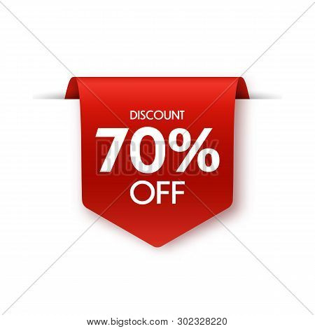 Offer Tag. Discount Label. Vector Illustration Isolited On White