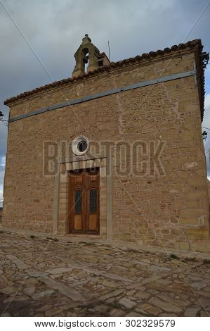 Main Facade Of The Emita De La Dolorosa. History, Travel, Nature, Landscape, Vacation, Architecture.