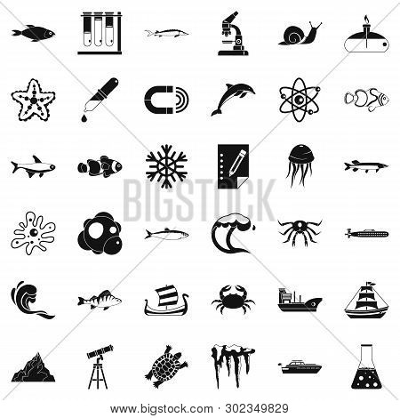 Wellspring Icons Set. Simple Set Of 36 Wellspring Icons For Web Isolated On White Background
