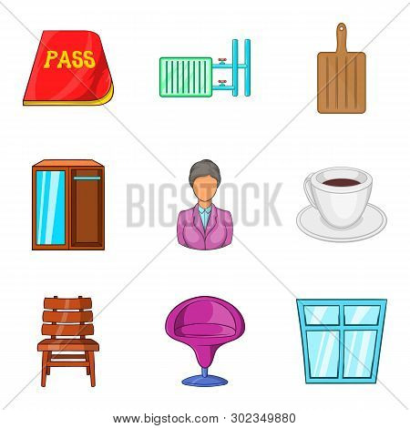 Farmstead Icons Set. Cartoon Set Of 9 Farmstead Icons For Web Isolated On White Background