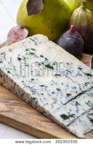 Gorgonzola Picant Italian Blue Cheese, Made From Unskimmed Cow's Milk In North Of Italy
