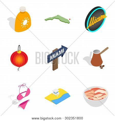 Account Number Icons Set. Isometric Set Of 9 Account Number Icons For Web Isolated On White Backgrou