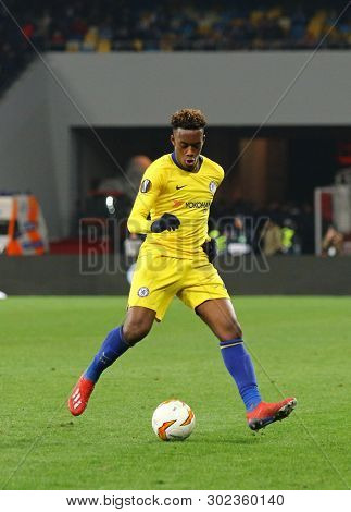 Kyiv, Ukraine - March 14, 2019: Uefa Europa League Game Fc Dynamo Kyiv V Chelsea At Nsc Olimpiyskyi 
