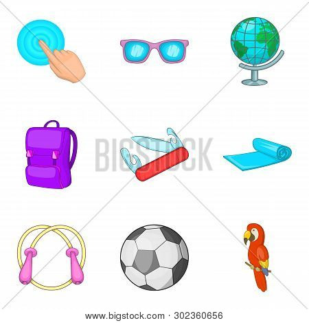 Additional Processing Icons Set. Cartoon Set Of 9 Additional Processing Icons For Web Isolated On Wh