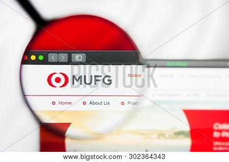 New York, New York State, Usa - 21 May 2019: Illustrative Editorial Of Japanese Company Mitsubishi U