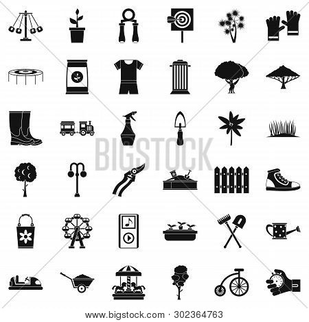 Fruit Grower Icons Set. Simple Set Of 36 Fruit Grower Icons For Web Isolated On White Background