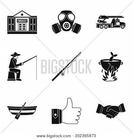 Level Up Icons Set. Simple Set Of 9 Level Up Icons For Web Isolated On White Background