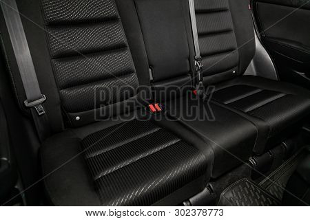 Novosibirsk, Russia - May 20, 2019:  Mazda Cx5, Close-up Of The Rear Seats. Photography Of A Modern 