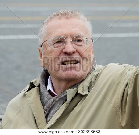 Moscow, Russia - May 9, 2019: Leader Of The Liberal Democratic Party Of Russia Vladimir Zhirinovsky 