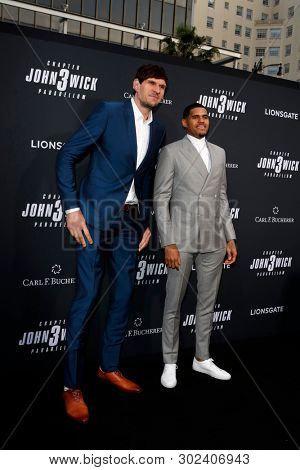 LOS ANGELES - MAY 15:  Boban Marjanovic, Tobias Harris at the 