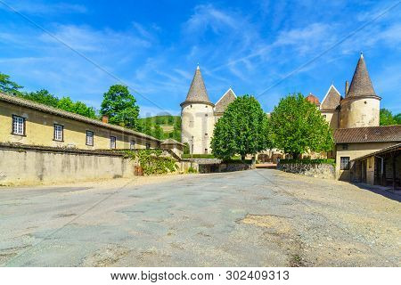 Quincie-en-beaujolais, France - May 07, 2019: View Of The Chateau De Varennes, In Beaujolais, Rhone 