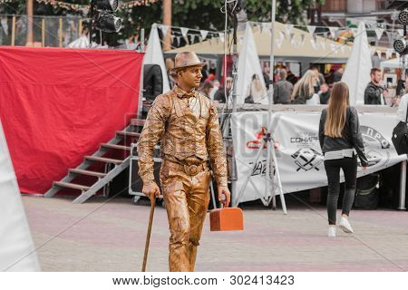 Ternopol,ukraine-may 11 2019: Festival - Ternopil Gate 2019 In Ternopil,on Theater Square,ukraine