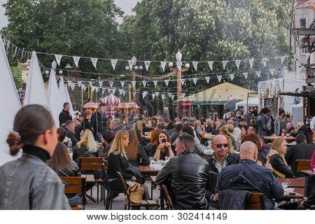 Ternopol,ukraine-may 11 2019: Festival - Ternopil Gate 2019 In Ternopil,on Theater Square,ukraine