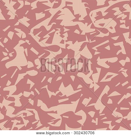 Abstract Brown Hand Drawn Texture Seameless Pattern.