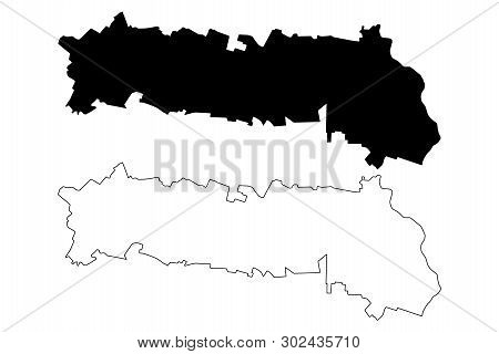 Ialomita County (administrative Divisions Of Romania, Sud - Muntenia Development Region) Map Vector 