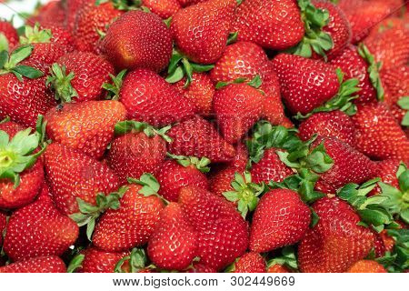 Fresh Strawberries Background