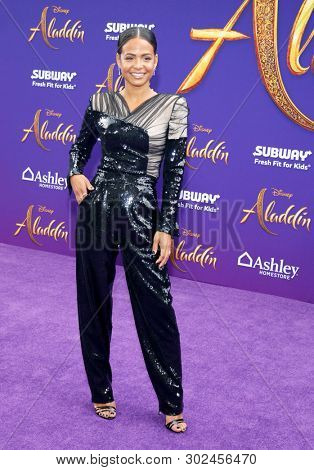 Christina Milian at the Los Angeles premiere of 'Aladdin' held at the El Capitan Theatre in Hollywood, USA on May 21, 2019.