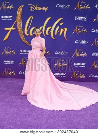Naomi Scott at the Los Angeles premiere of 'Aladdin' held at the El Capitan Theatre in Hollywood, USA on May 21, 2019.